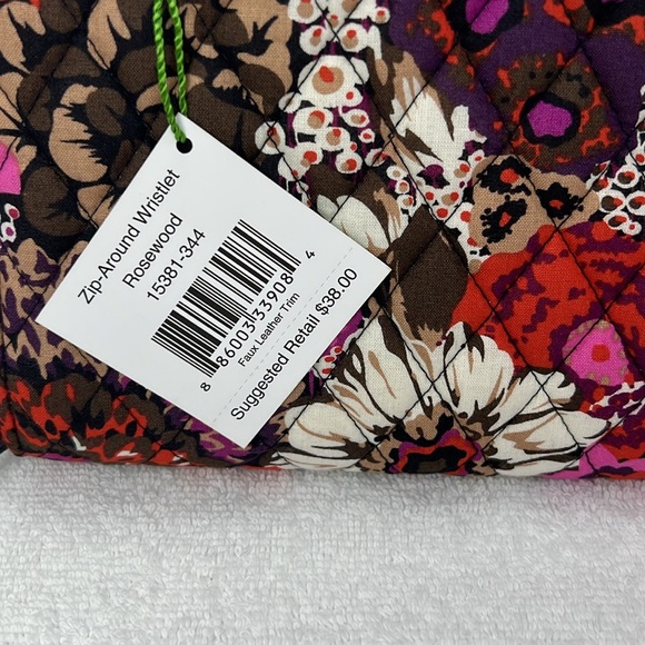 Vera Bradley Women's Floral Wallet - Purple and Red - Picture 7 of 7